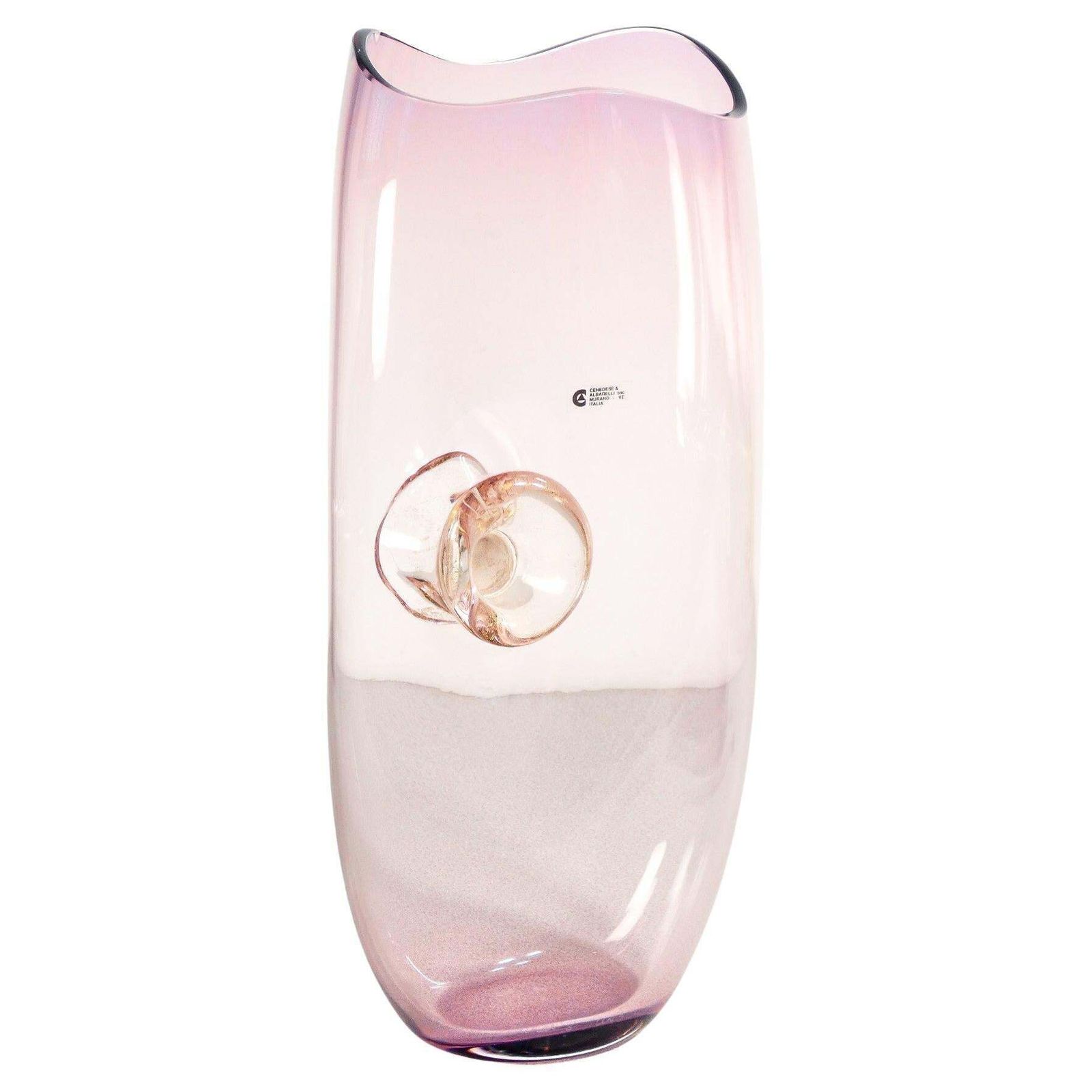 Blown Glass Vase, Design Gino Cenedese & Maurizio Albarelli. Murano, 1960s