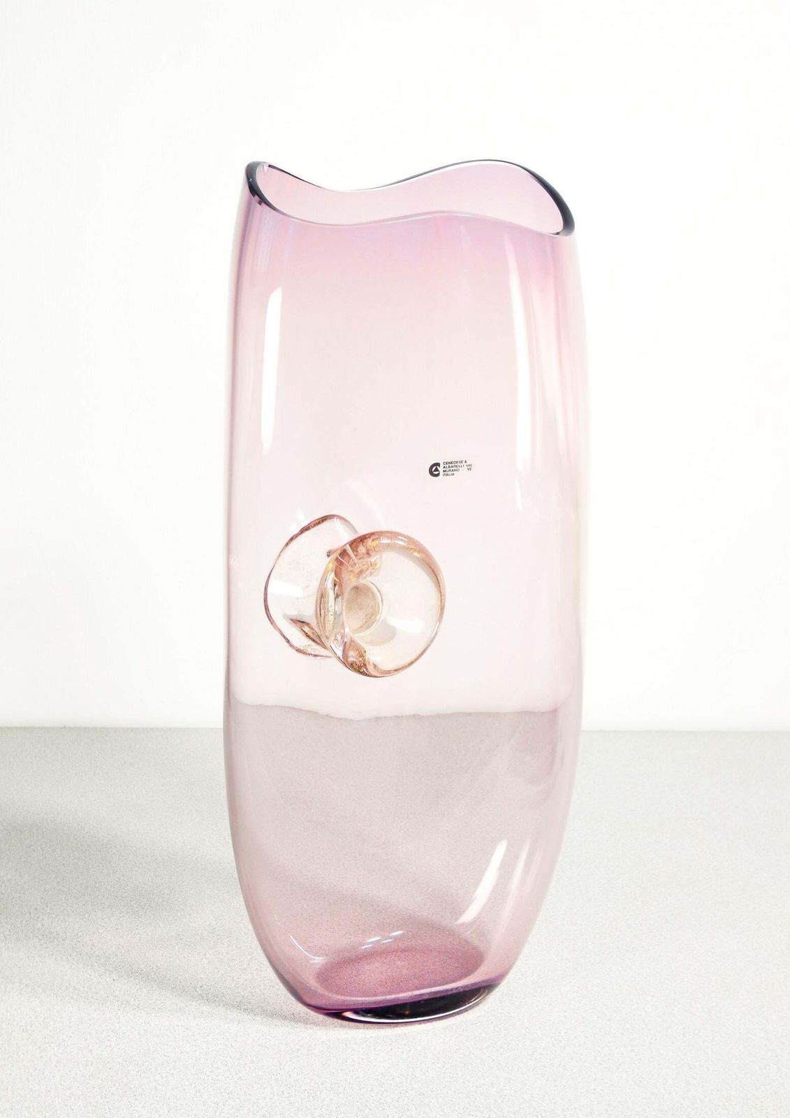 Blown Glass Vase, Design Gino Cenedese & Maurizio Albarelli. Murano, 1960s photo furniture