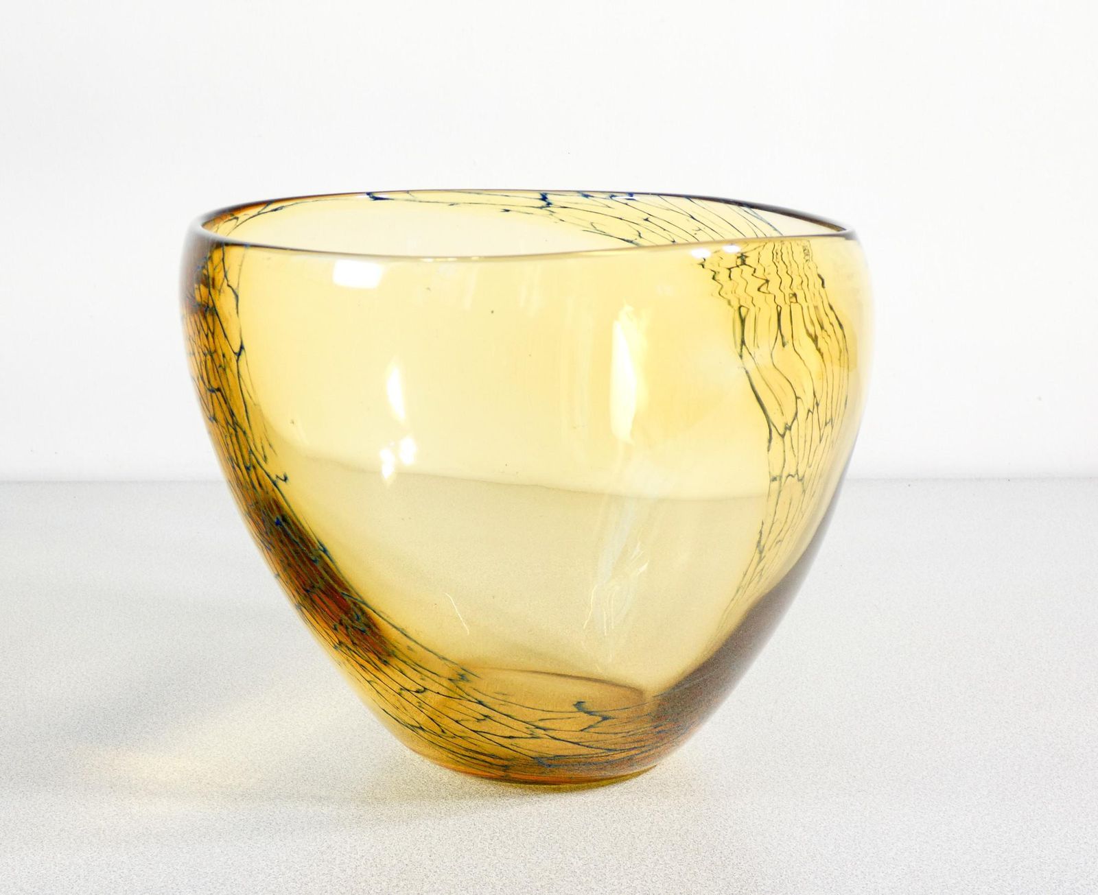 Large Vase, Cup Signed Seguso Vetri D'arte In Blown Glass. Anni 60 photo 724.0