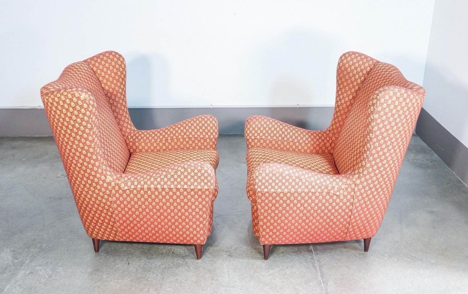 Pair Of Armchairs In The Style Of Giò Ponti. Italy, 1940s photo buy