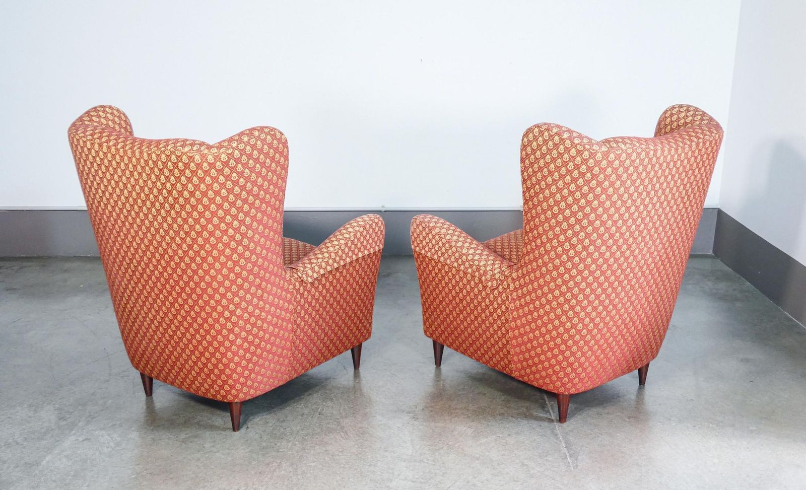 photo furniture Pair Of Armchairs In The Style Of Giò Ponti. Italy, 1940s