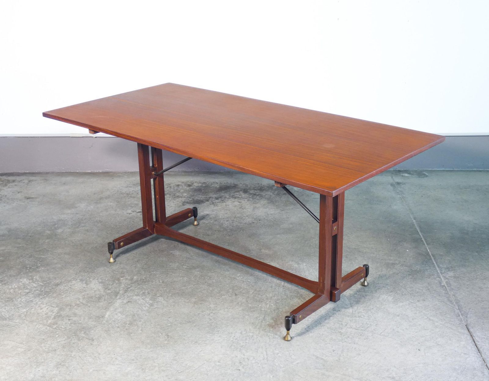 Italian Design Table From The 1960s Made Of Wood photo vintage