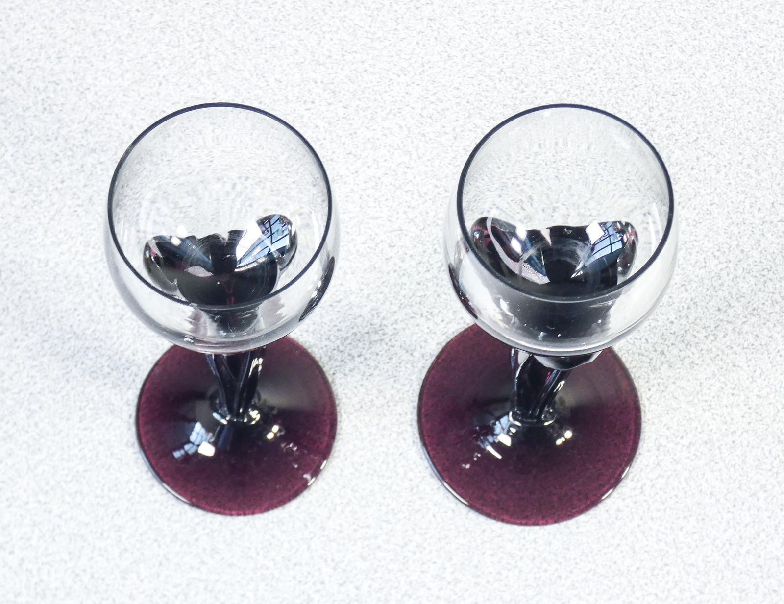 Set Of Four Goblets, Or Candle Holders, In Blown Glass By Alicja Macocha photo vinterior