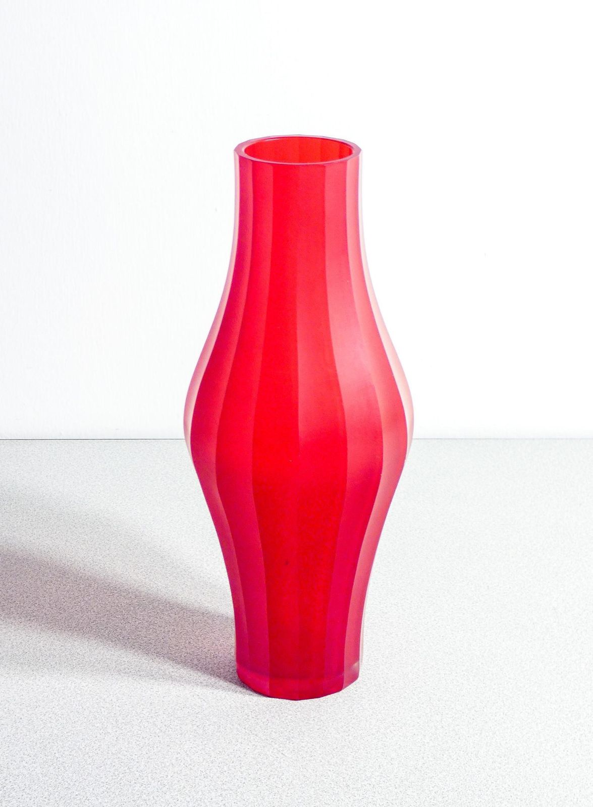 Red Murano Blown Glass Vase. Italy, 1980s photo furniture