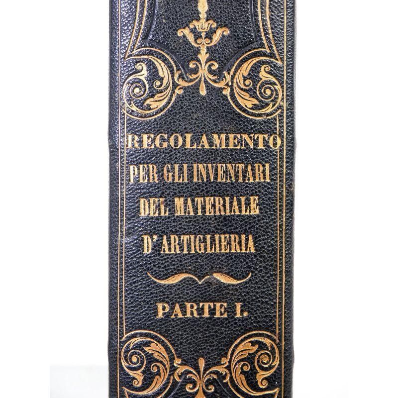 Regulations For Artillery Inventories, Turin 1848 photo for sale