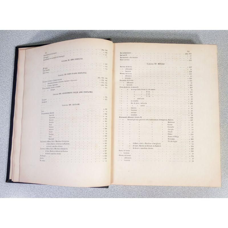 photo for sale Regulations For Artillery Inventories, Turin 1848