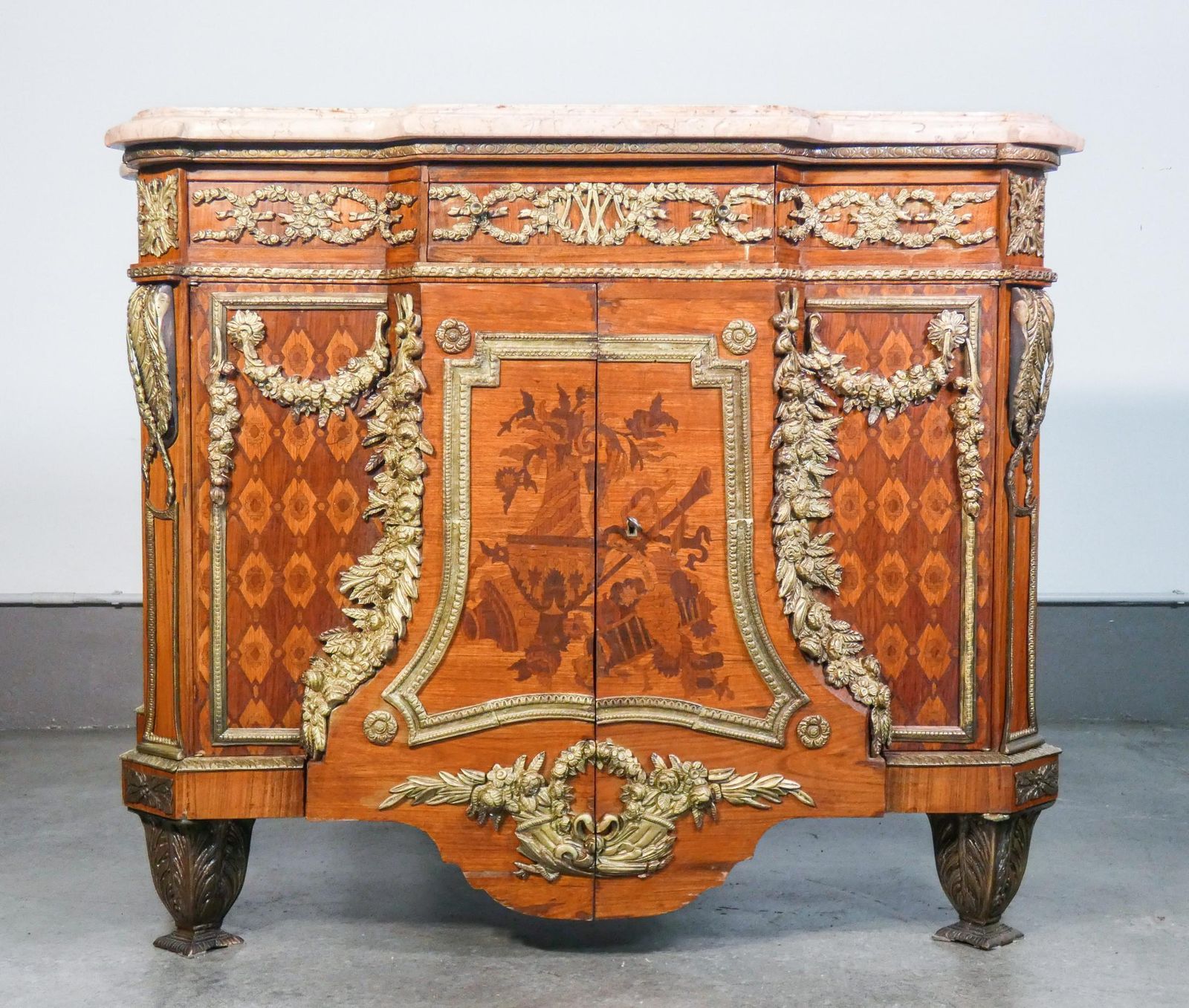 Commode In Louis XV Style, Original Model By Jean Riesner. Early 20th C photo 5113.0