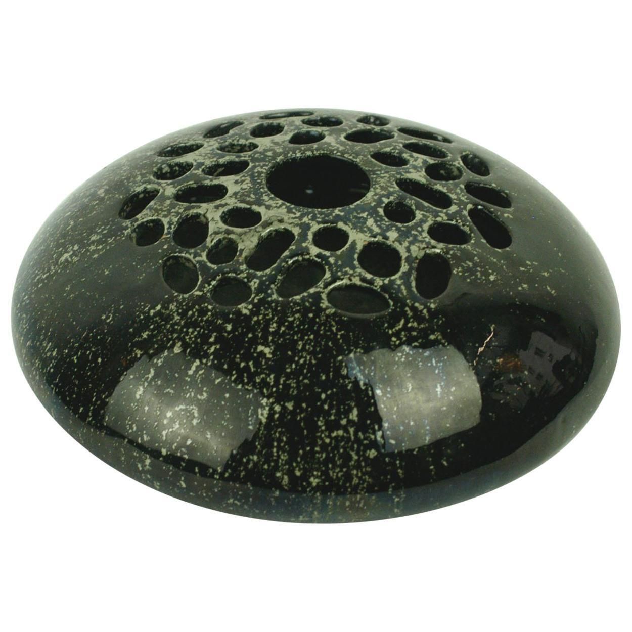 Italian Glazed Ceramic Sassi Vase Attributed To Renato Bassoli