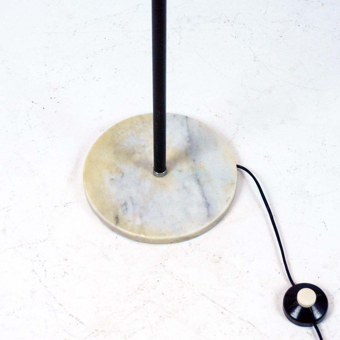 Italian Space Age Aluminum And Black Lacquered Metall Spot Floor Lamp photo furniture