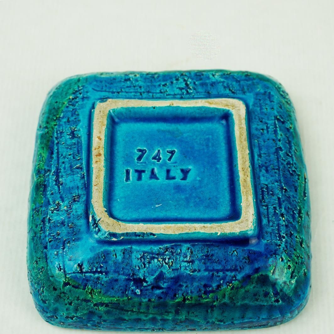 Italian Midcentury Rimini Blu Ceramic Ashtray By Aldo Londi For Bitossi photo Home Decor