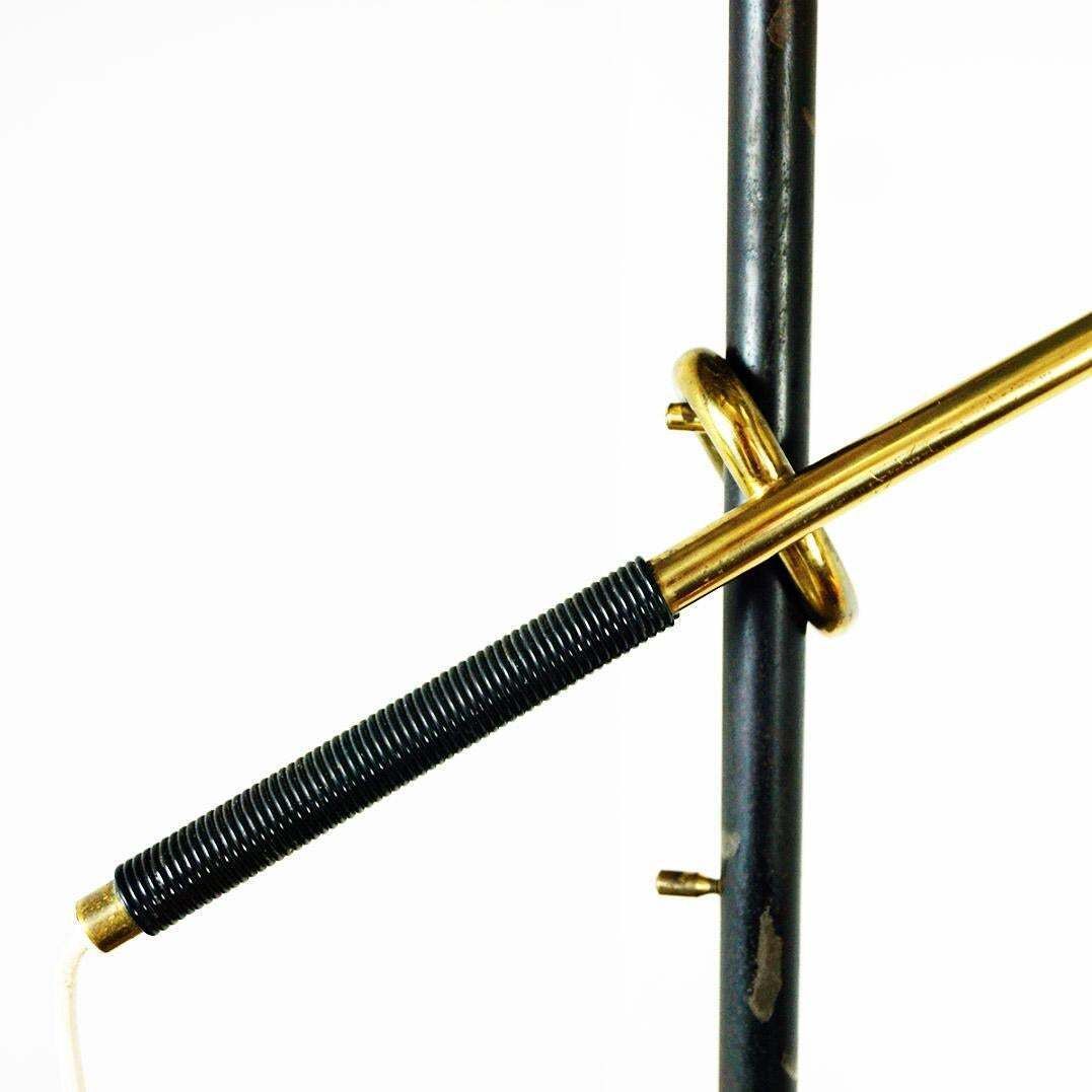 Austrian Midcentury Brass Floor Lamp Mod. 2097 Pelikan By J.T. Kalmar photo 2642.0