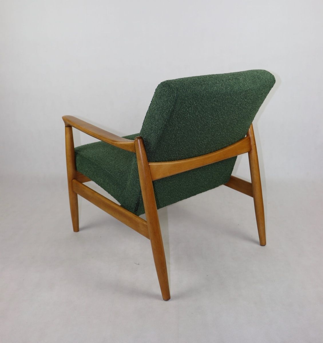 Gfm 64 Armchair, Designed By Edmund Homa From The 70s, Green Boucle photo Furniture