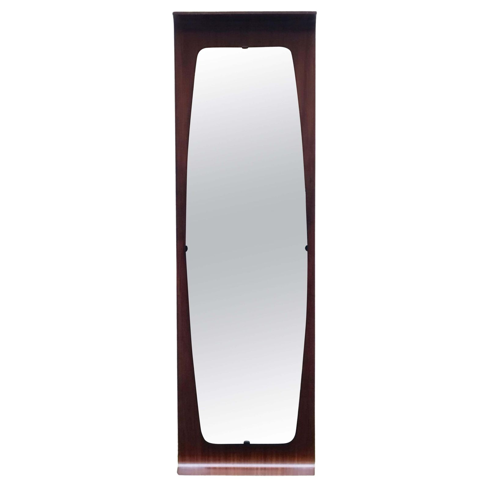 Franco Campo & Carlo Graffi For Home Bent Plywood Wall Mirror, Italy, 1960s