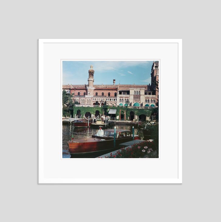 Slim Aarons 'Westin Excelsior' Framed White photo furniture