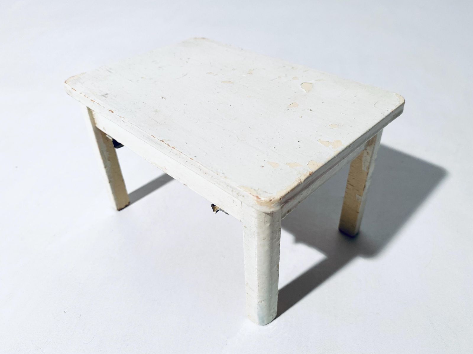 Vintage Wooden Doll Furniture Cupboard Table / 1930s 1940s Dollhouse Kitchen photo vinterior