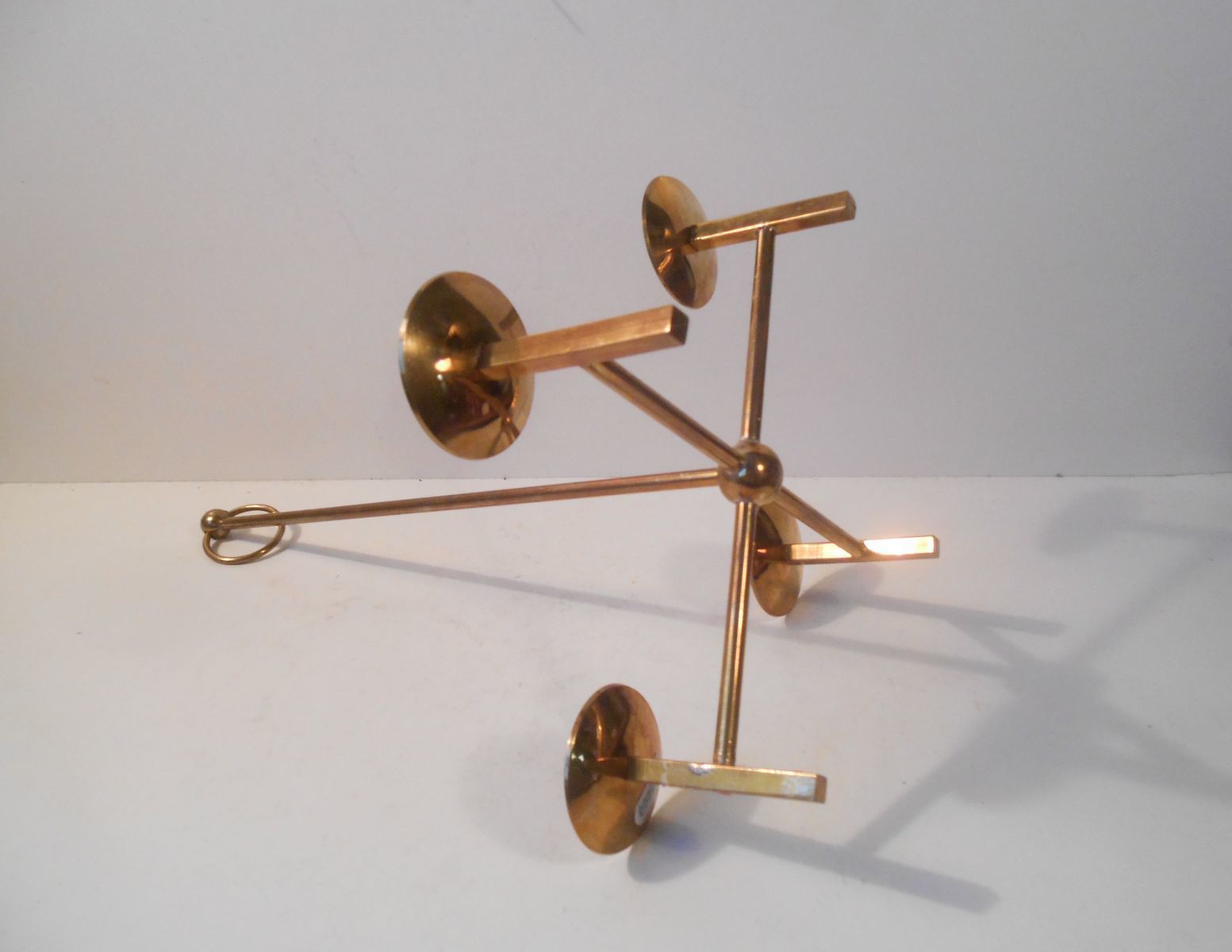 Brass Hanging Candle Holder By Hans Agne Jakobsson For Markaryd Sweden photo Home Decor