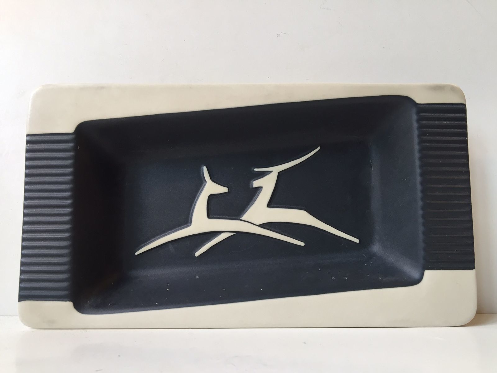 Art Deco Stylized Ceramic Dish By Svend Aage Holm Sørensen For Søholm Keramik, 1950s photo furniture