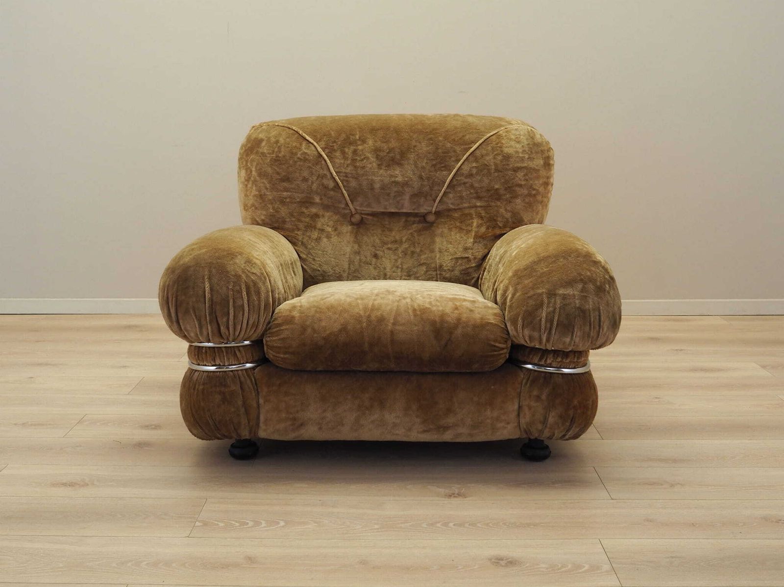 Velours Fauteuil, Italiaans Design, Jaren 1970, Productie: Italië photo for sale