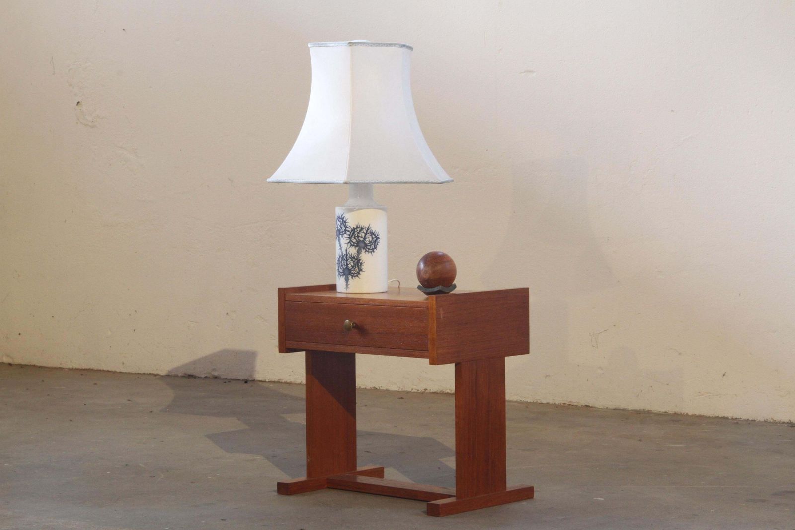 Danish Mid Century Teak Bedside Table Nightstand, 1960s photo 470.0