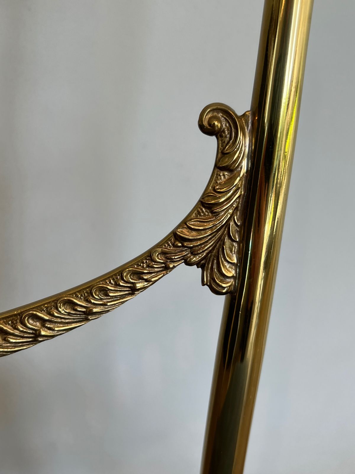 photo buy Pair Of Neoclassical Brass Chairs From Maison Jansen