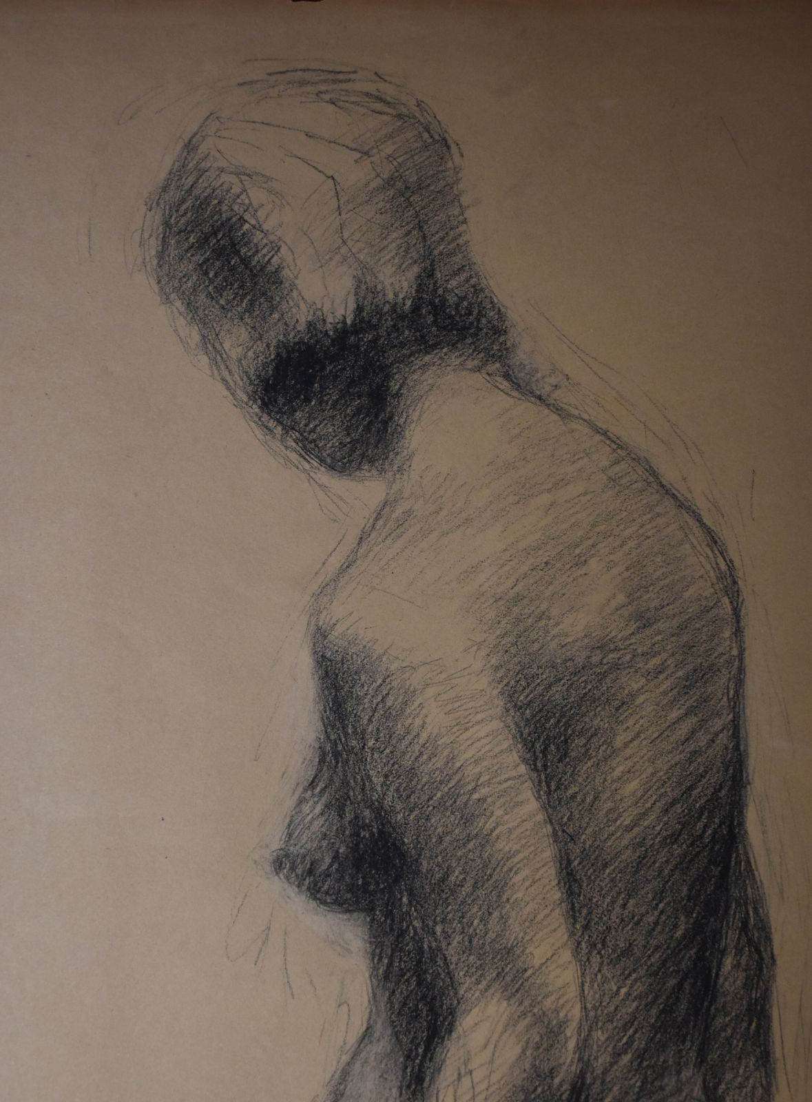 Marguerite Cousinet, Nude Woman, Seen From The Back (1969) photo furniture