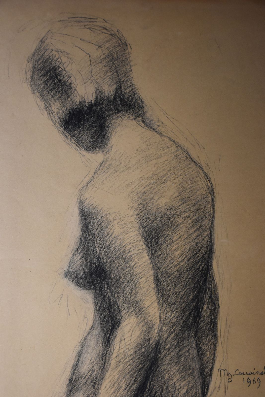 Marguerite Cousinet, Nude Woman, Seen From The Back (1969) photo for sale