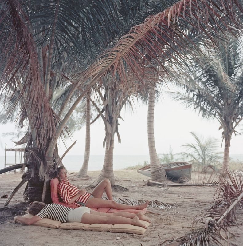 Slim Aarons 'Marsha Gayle' Framed White