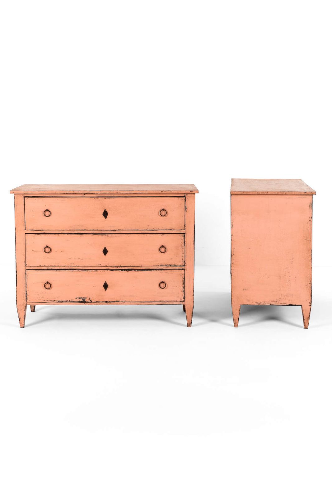 Pair Of Pink Spanish Chests Of Drawers photo furniture
