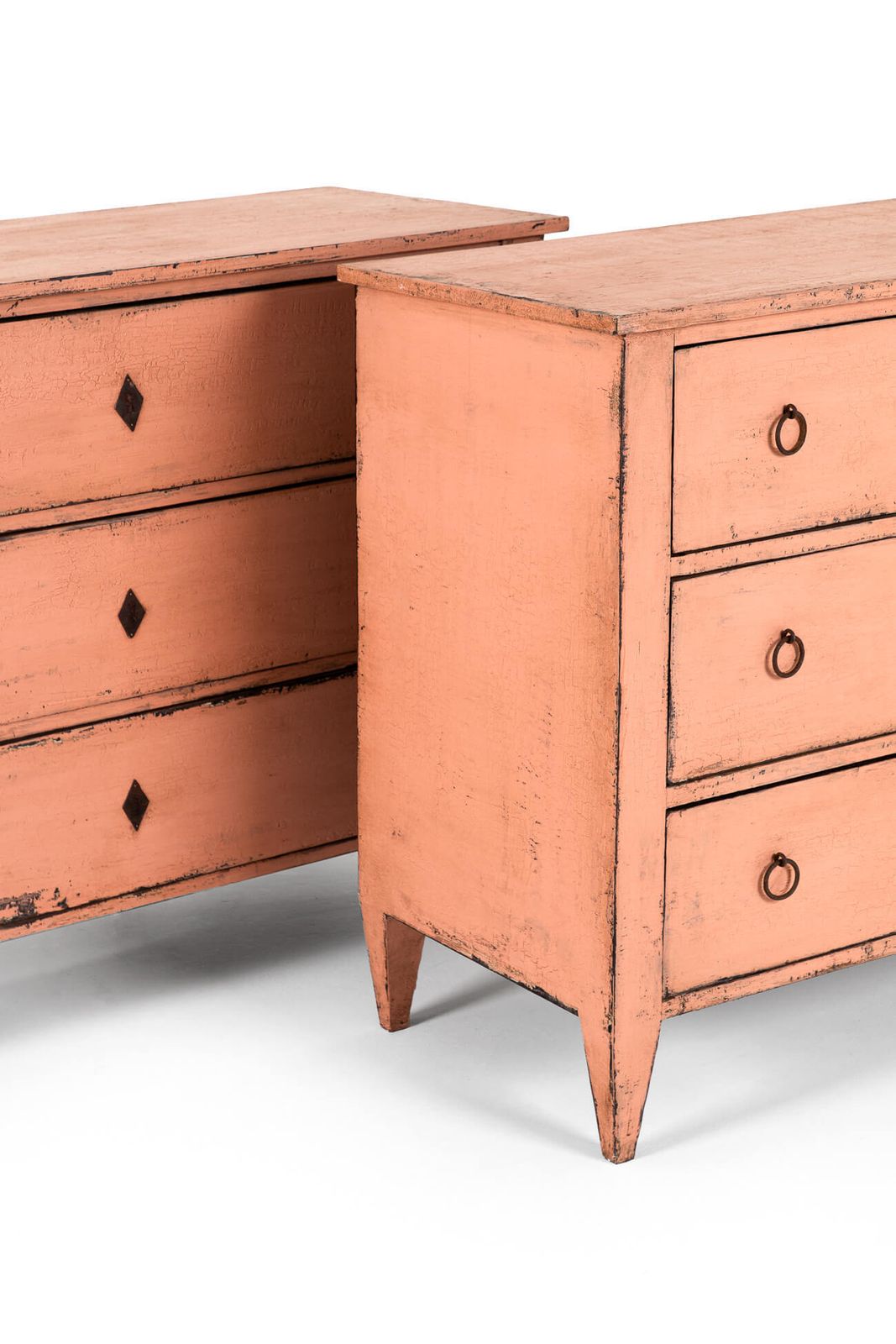 Pair Of Pink Spanish Chests Of Drawers photo for sale