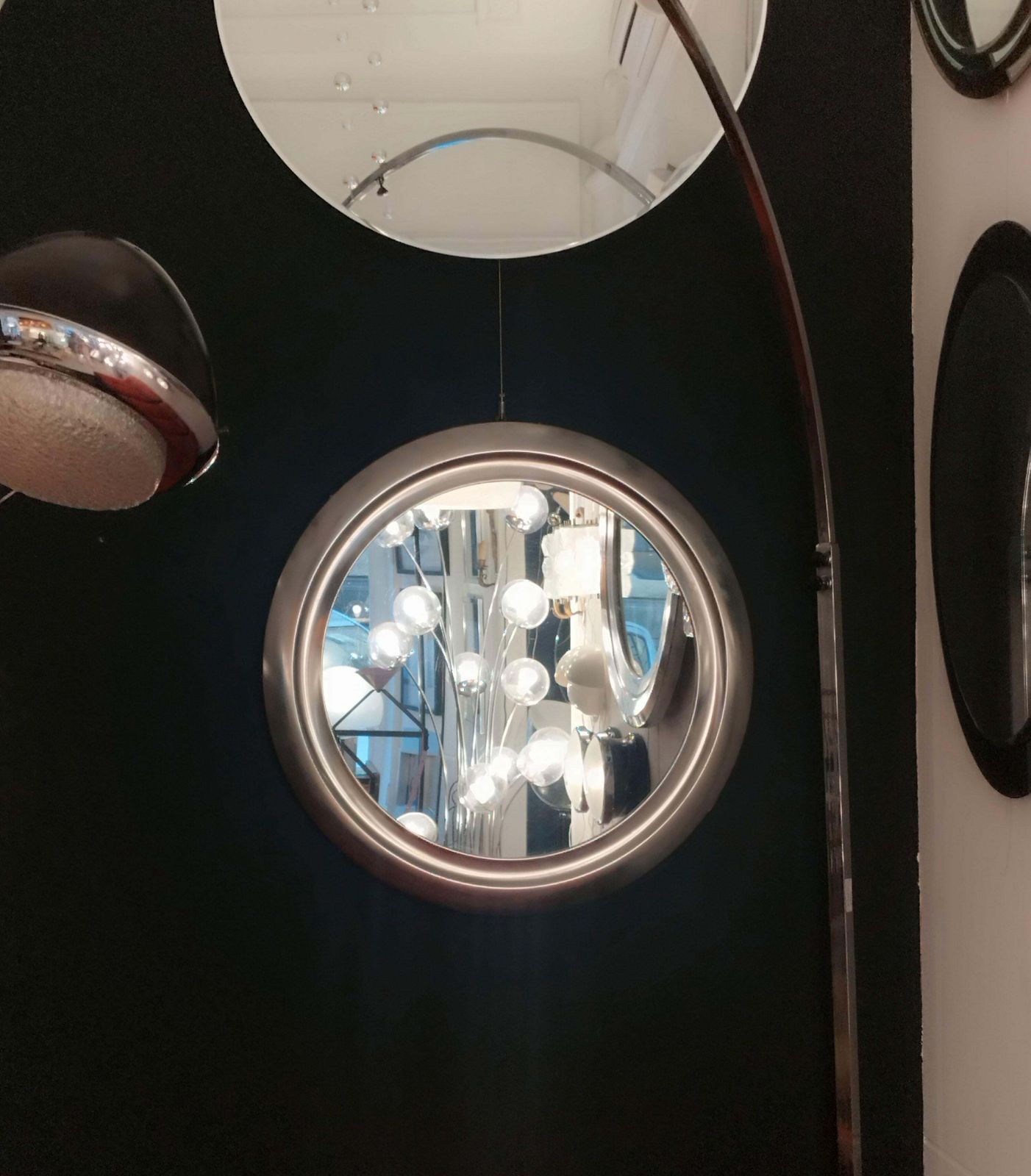 Sergio Mazza Round Wall Mirror, Italy, 1960s photo 681.0