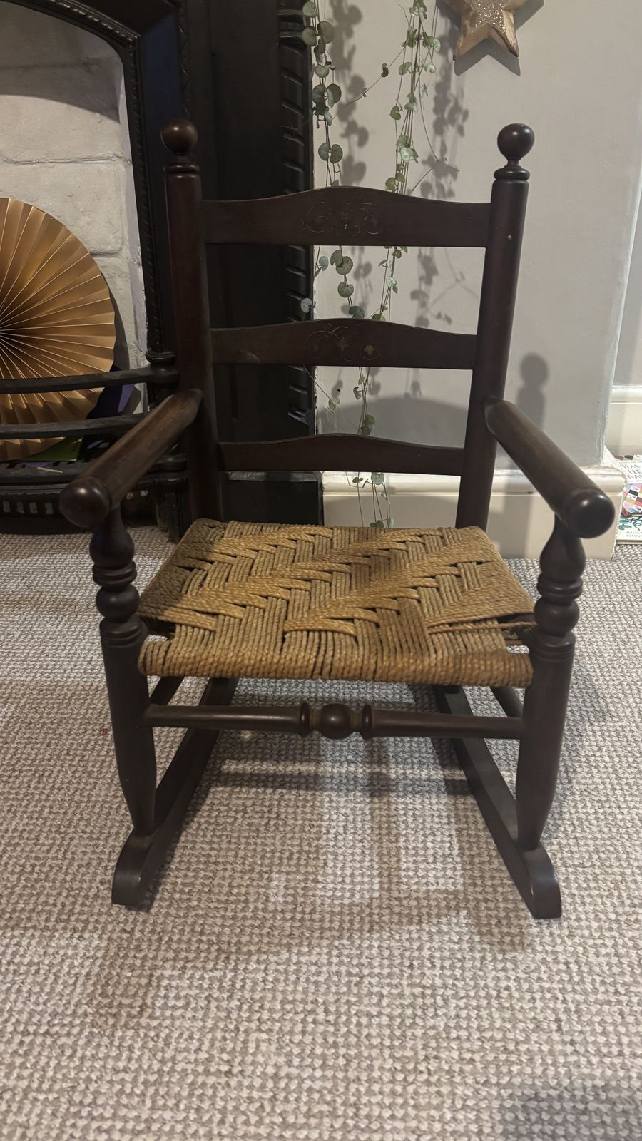 Antique Toddler Rocking Chair photo vinterior