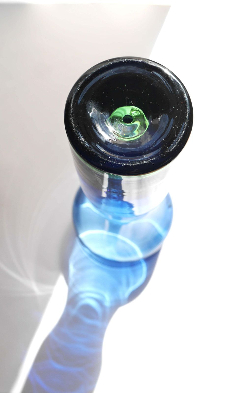 photo vinterior Blue And Green Glass Vase By Bo Borgström For åseda, Sweden