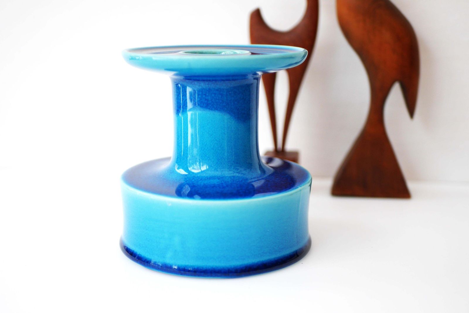 'Lazur' Vase By Stig Lindberg For Gustavsberg, Sweden. photo furniture