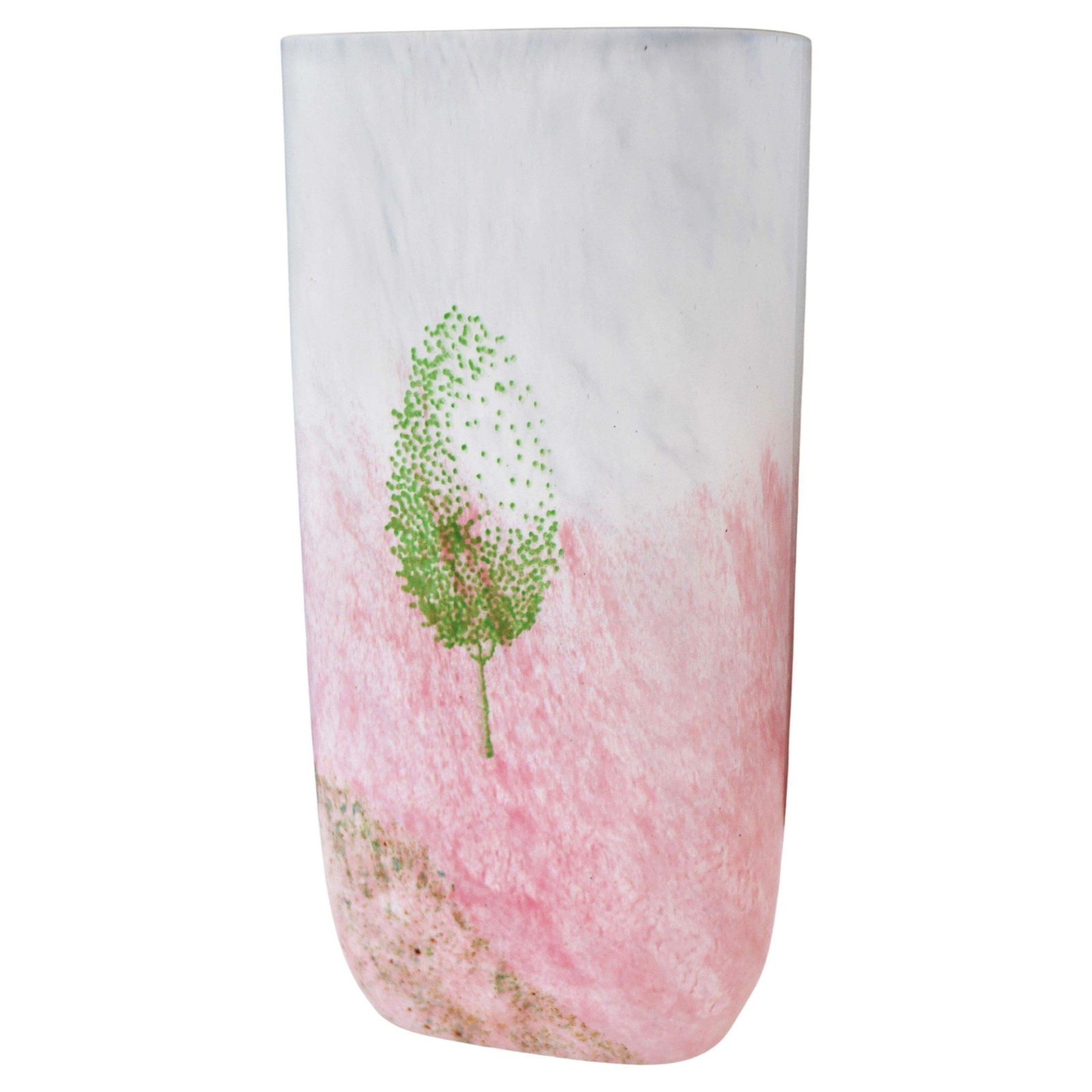 Scandinavian Glass Art Vase Known As "May" By Kjell Engman For Kosta Boda, 1980s