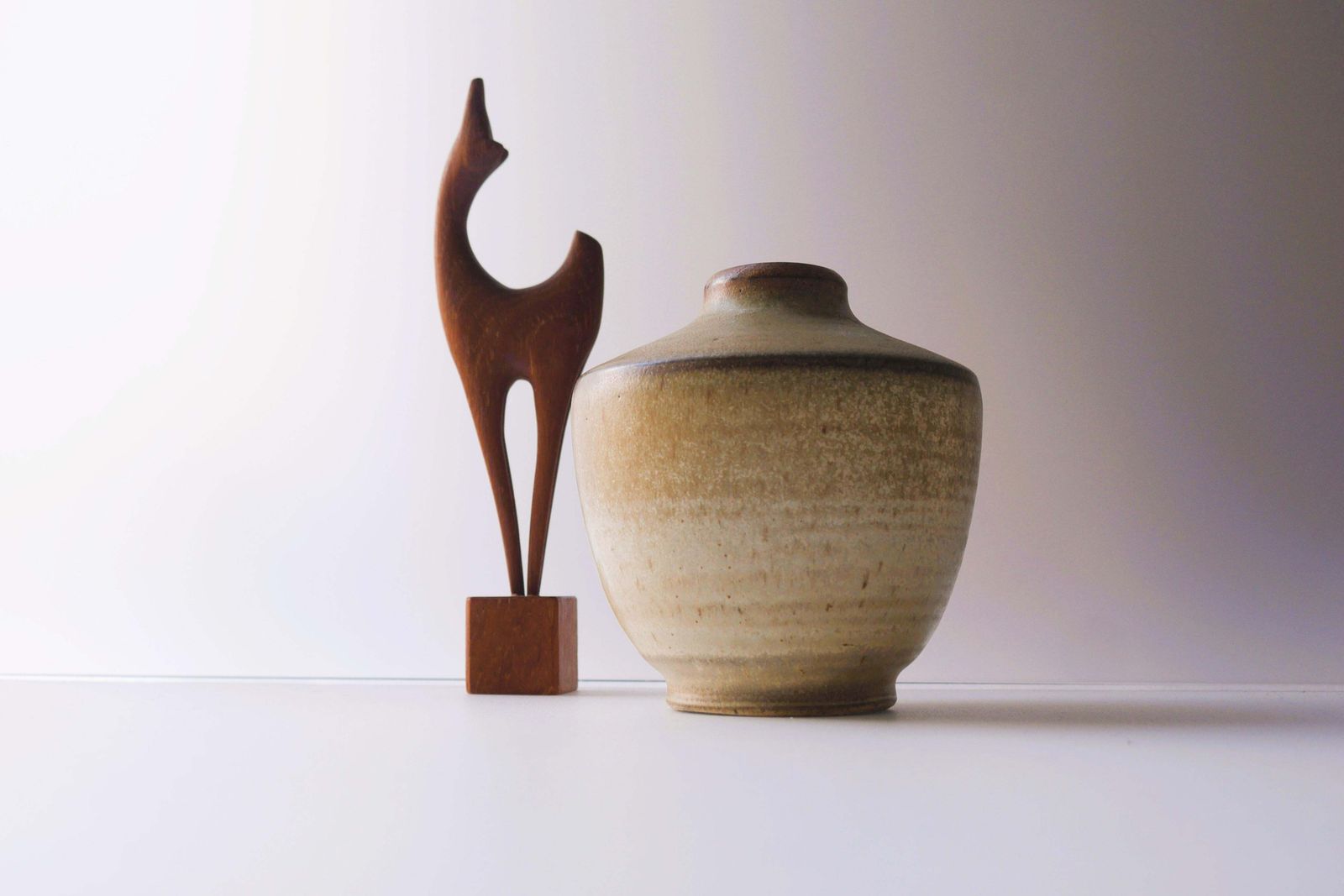 photo for sale Mid Century Vase By Arthur Andersson For Wallåkra, Sweden.