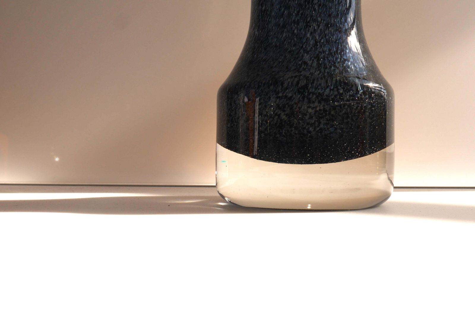 Blue Glass Vase Known As "Oxid" By Bo Borgström For åseda, Sweden photo vinterior