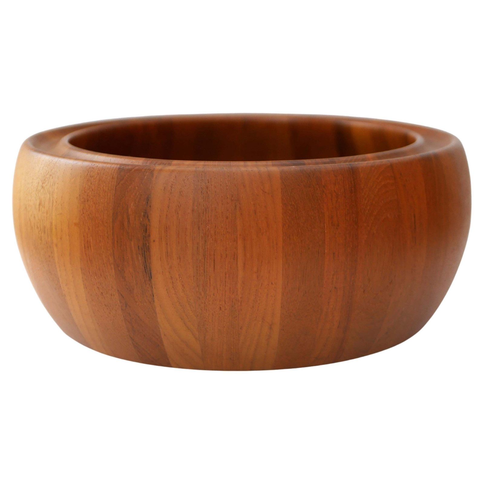 Deense Mid Century Modern Teakhouten Schaal, Een Grote Schaal Uit De Jaren 1960 Van Digsmed Design.