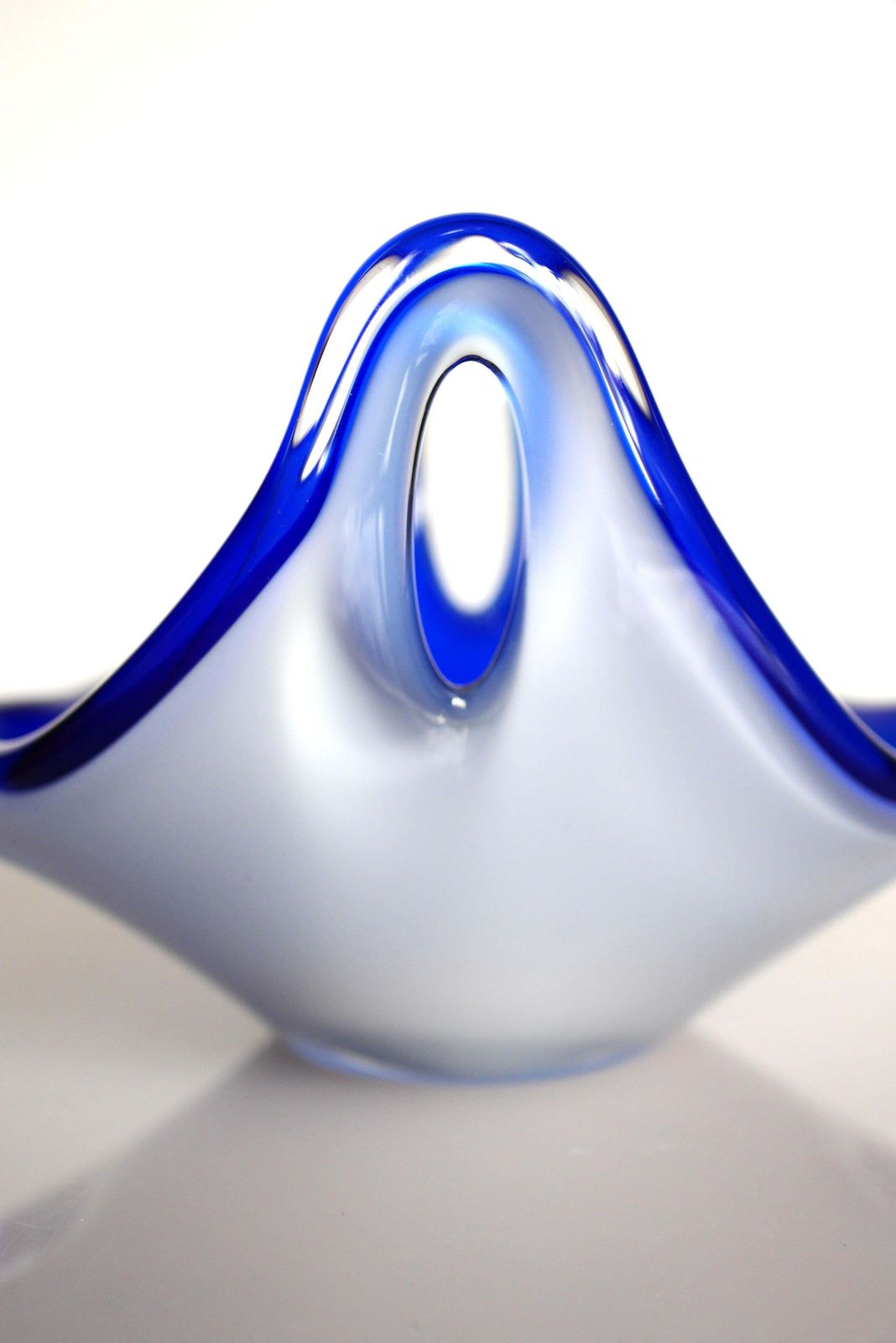 Mid Century Modern Signed "Coquille" Bowl Made By Paul Kedelv Flygsfors For Flyg photo vintage