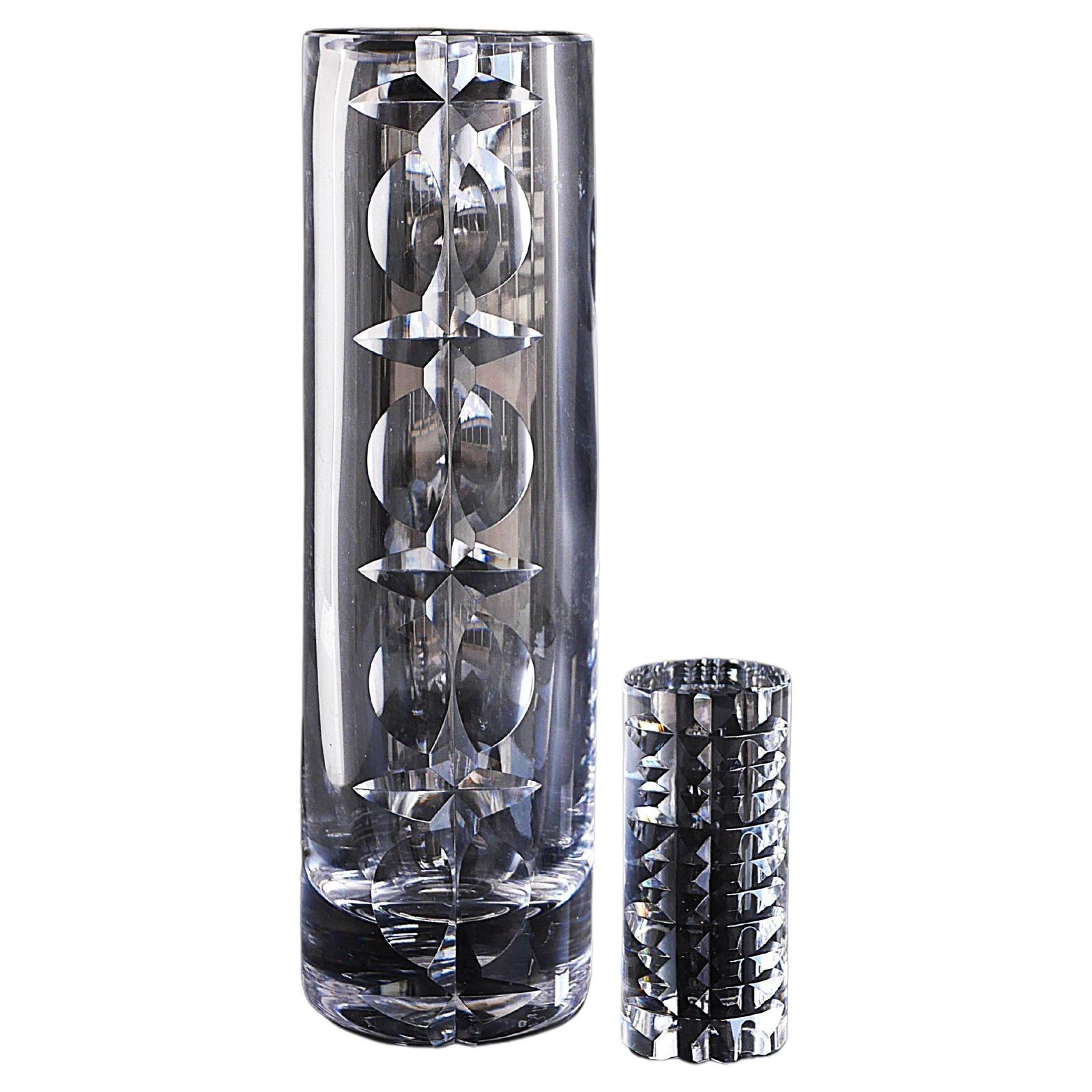 Mona Morales Crystal Hand Cut Decorative Art Vase And Art Object, Kosta, Sweden