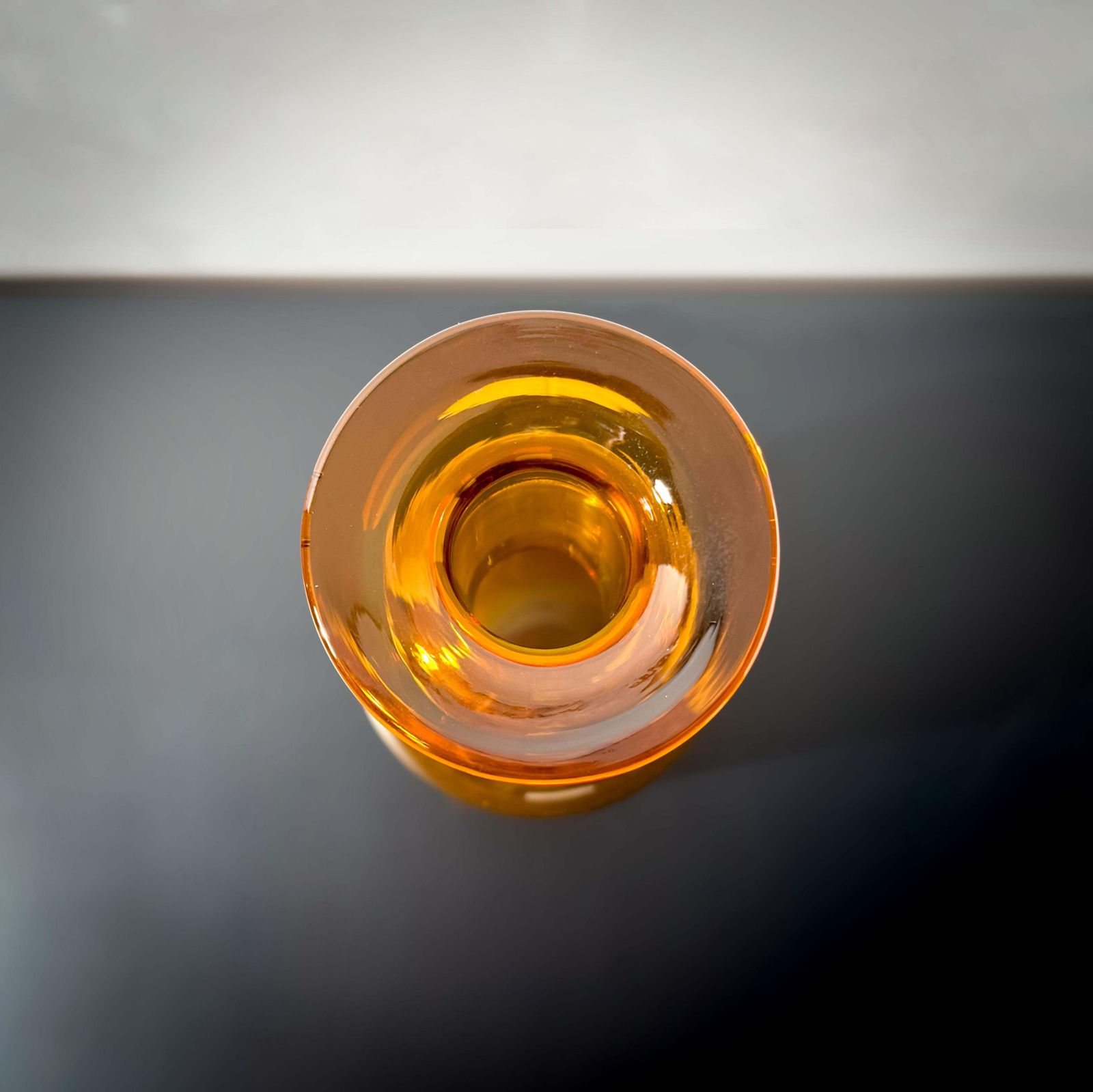 Amber Glass, Mid Century, Bottle Vase By Otto Brauer For Holmegaard photo 275.0