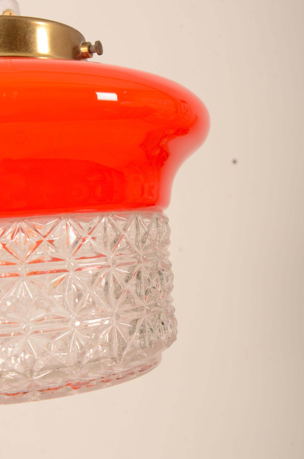 Scandinavische Oranje Glazen Hanglamp photo 379.0