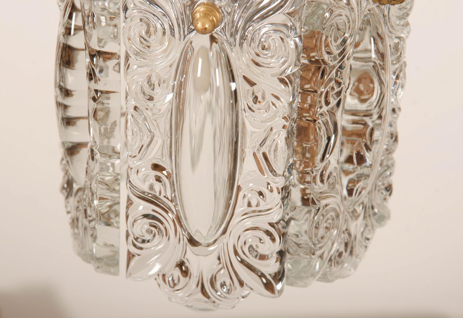 Glass Pendant Lamp From The 1970s photo vinterior