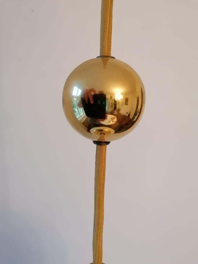 Lighting Art Deco Opaline Glass Ball Pendants photo