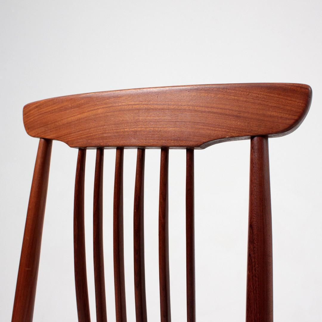 Set Of Two Dining Room Chairs In The Style Of Arne Vodder photo vintage