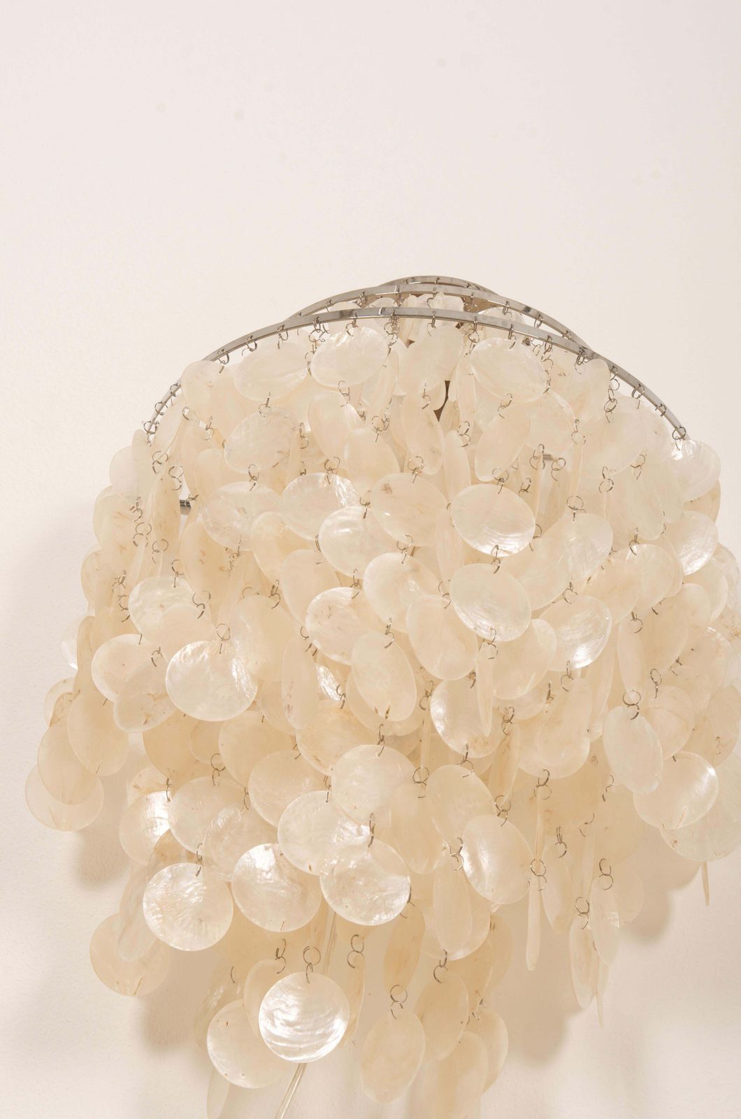 Verner Panton Fun 1 Dm Capiz Shell Sconce Wall Light photo buy
