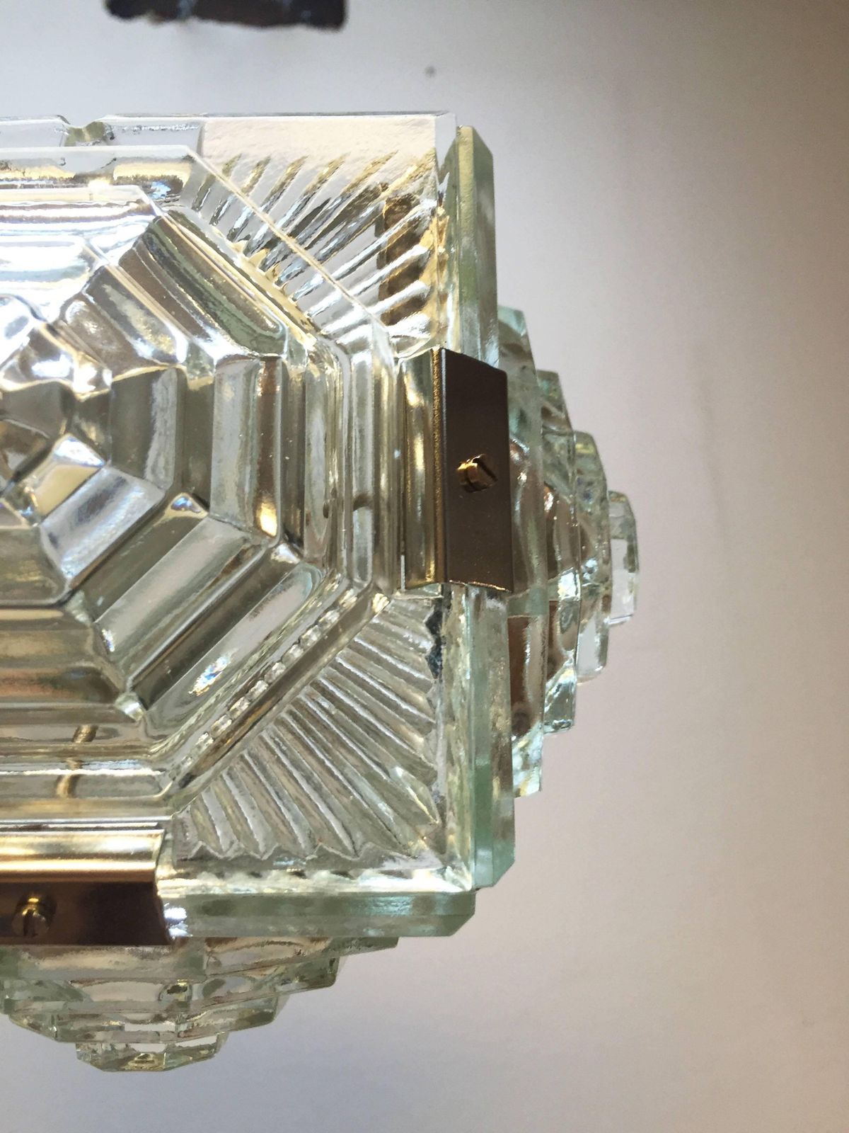 Mid Century Modernist Chandelier In The Style Of Kalmar photo vintage