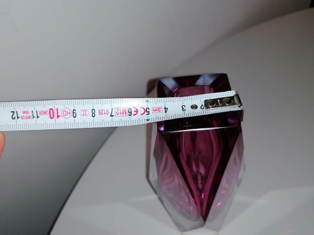 Pink Murano Seguso Flavio Poli Glass Vase photo vintage