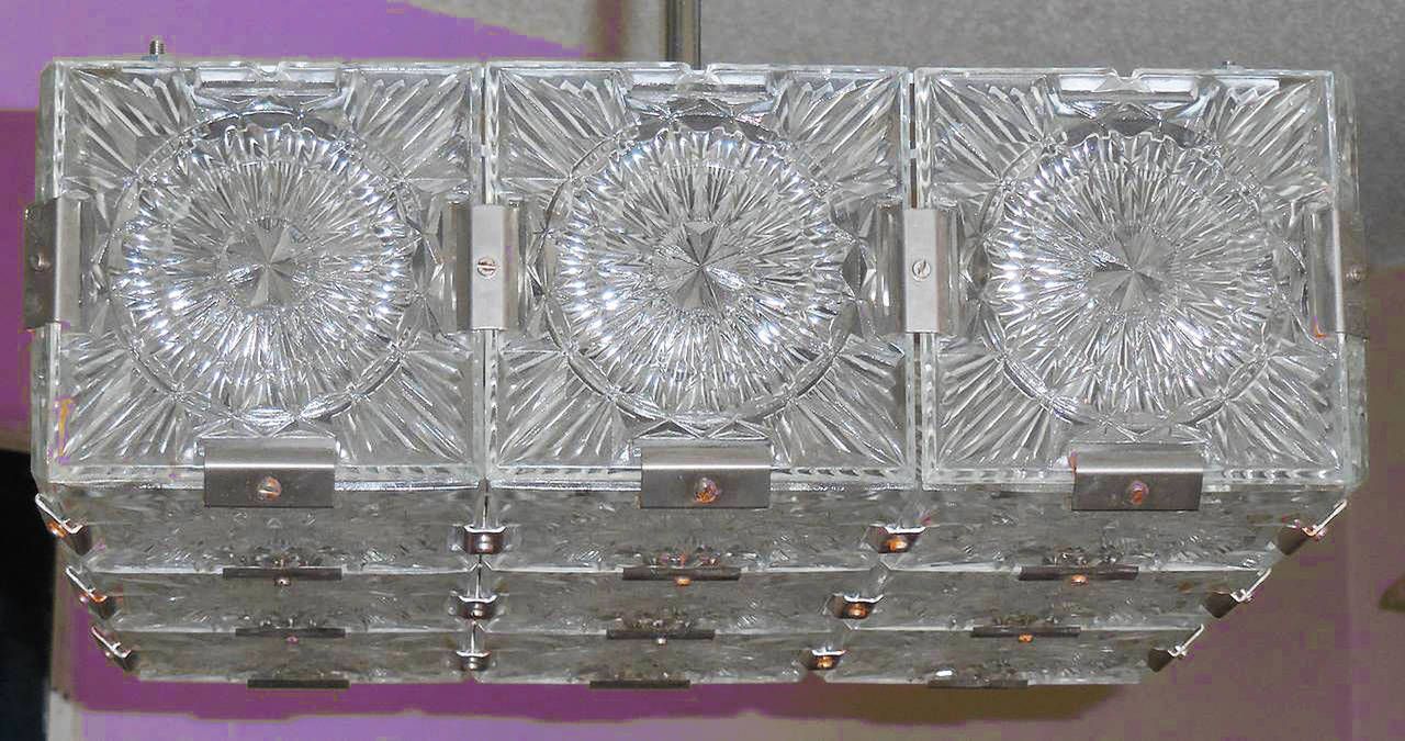 Mid Century Modernist Chandelier In The Style Of Kalmar photo for sale