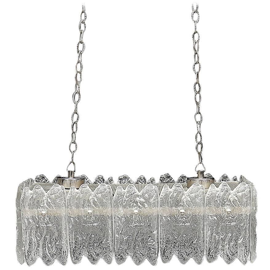 Crystal Glass Chandelier By Carl Fagerlund For Orrefors