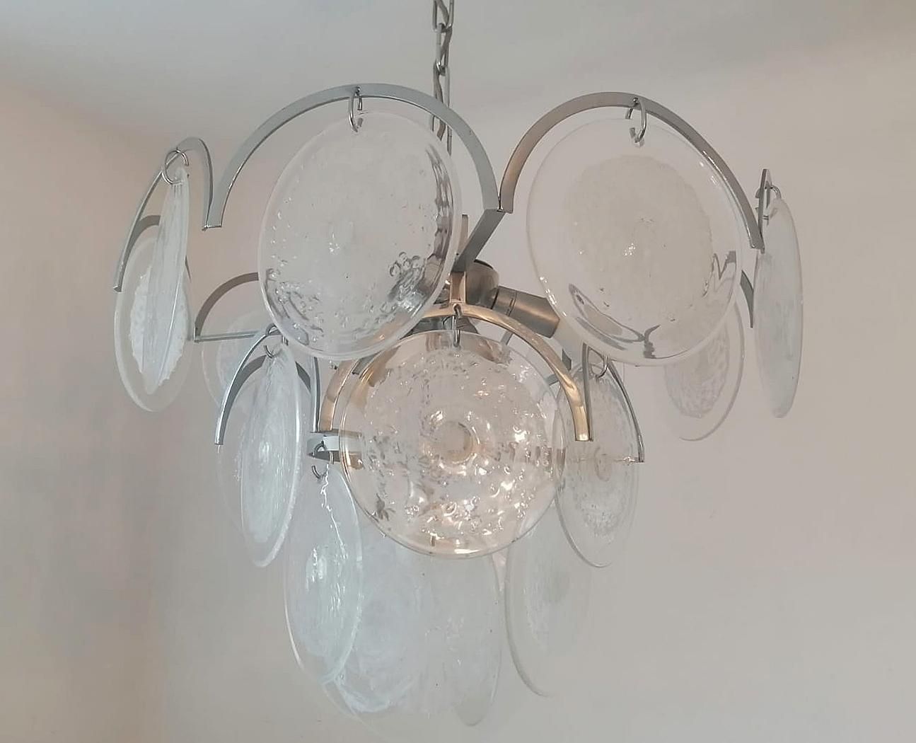 Art Glass Chandelier By Gino Vistosi photo buy